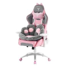 Кресло компьютерное игровое ZONE 51 KITTY MEOW Edition Grey (розовое/серое) KITTY MEOW Edition Grey (розовое/серое)
