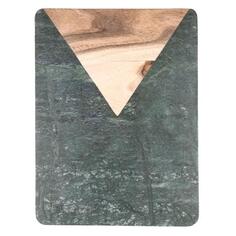 Доска разделочная BORGHOUSE зеленый мрамор/акация прямоугольная 38х23 см зеленый мрамор/акация прямоугольная 38х23 см