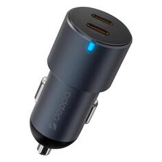 Автомобильное зарядное устройство Deppa 2xUSB-C PowerDelivery 60W 2xUSB-C PowerDelivery 60W