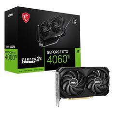 Видеокарта MSI GeForce RTX 4060 Ti VENTUS 2X BLACK 8G GeForce RTX 4060 Ti VENTUS 2X BLACK 8G