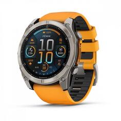 Смарт-часы Garmin Fenix 8 AMOLED Sapphire 51мм серый оранжевые Fenix 8 AMOLED Sapphire 51мм серый оранжевые