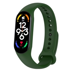 Ремешок для смарт часов DF для Xiaomi Mi Band 7/Smart Band 7, темно-зеленый для Xiaomi Mi Band 7/Smart Band 7, темно-зеленый