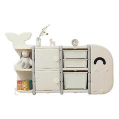 Стеллаж для игрушек UNIX Kids Whale (5 ящиков) White Whale (5 ящиков) White