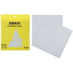 Конструктор детский QBRIX набор из 2-х пластин, серый (10003) набор из 2-х пластин, серый (10003)