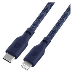 Кабель USB Type-C uBear Trend USB Type-C - Lightning 1,2м синий Trend USB Type-C - Lightning 1,2м синий