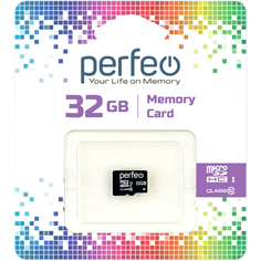 Карта памяти SDHC Micro Perfeo 32GB High-Capacity Class 10 w/o Adapter 32GB High-Capacity Class 10 w/o Adapter