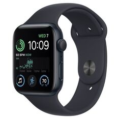 Восстановленные смарт-часы Apple Watch SE 2022 44mm Midnight Aluminum Case with Midnight Sport Band, размер M/L (MNTG3), хороший Watch SE 2022 44mm Midnight Aluminum Case with Midnight Sport Band, размер M/L (MNTG3), хороший