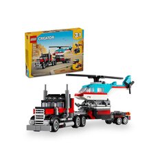 Конструктор CREATOR &quot;Грузовик-платформа с вертолетом, 3в1&quot; Lego