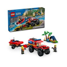Конструктор 4x4 Fire Truck with Rescue Boat Lego