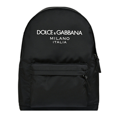 Рюкзак с белым лого, черный Dolce & Gabbana