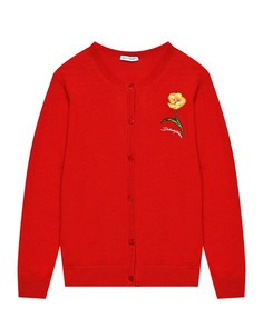 Кардиган с вышивкой, красный Dolce & Gabbana