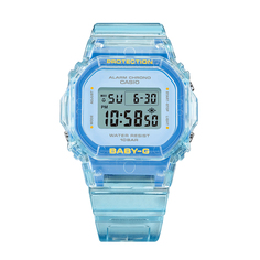 Часы Baby-G прозрачные, голубые Casio