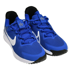 Кроссовки синие с белым лого Nike