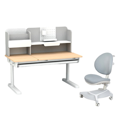 Комплект парта Ginepro Grey + кресло Adonis Grey Cubby