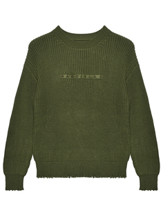 Джемпер оверсайз с логотипом, хаки Mm6 Maison Margiela