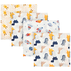 Пеленки-мини из муслина 60x60см, 4 шт Jan&Sofie