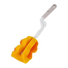 Щетка с губкой для мытья детских бутылочек Pigeon