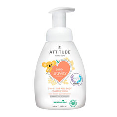 Пенка детская для мытья волос и тела 2 в 1 Грушевый нектар, 295 мл Attitude