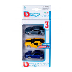 Набор 1:64 Vehicles, 3-PK Bburago