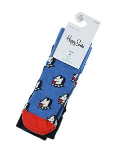 Носки с защитой, комплект 2 шт, синий/голубой Happy Socks