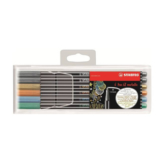 Набор фломастеров Pen 68 metallic, 6 цветов Stabilo