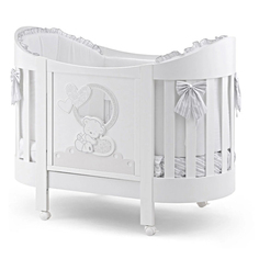Овальная кровать &quot;Love Oval&quot;, белая Italbaby