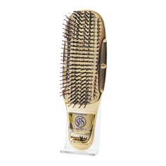 Расческа Scalp Brush World Premium, золото шампань, укороченная
