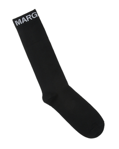 Черные носки с белым лого Mm6 Maison Margiela