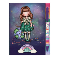 Блокнот со стикерами и ручкой &quot;Be Kind To Our Planet&quot; Santoro