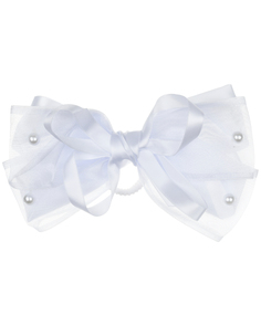 Резинка для волос с бантом, белый Tais
