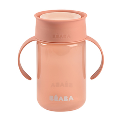 Поильник детский 340 мл, TASSE APPRENTISSAGE 360° PINK Beaba