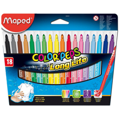 Фломастеры Color Peps Long Life, 18 шт. Maped
