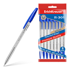 Набор шариковых ручек R-301 Classic Stick 1.0, цвет чернил синий Erich Krause