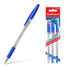 Набор шариковых ручек R-301 Classic Stick&amp;Grip 1.0, цвет чернил синий Erich Krause