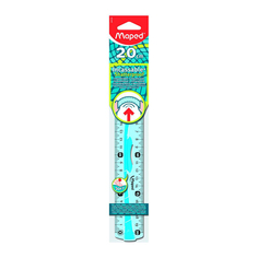 Линейка Flex, 20 см, с держателем Maped