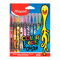 Фломастеры Color Peps Monster, 12 шт. Maped
