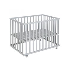 Манеж детский складной Foldable playpen серый, 74 х 100 см Roba