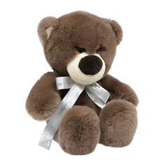 Меховая игрушка Медведь Миша, кролик рекс, коричневый Рина Поплавская