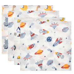 Пеленки-мини из муслина 60x60см, 4 шт Jan&Sofie