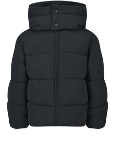 Стеганая куртка с капюшоном, черная Barrow