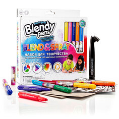 Набор фломастеров-хамелеонов 10 шт. с аэрографом Blendy Pens