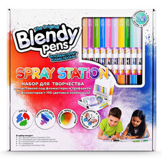 Набор фломастеров-хамелеонов 20 шт. c аэрографом Blendy Pens