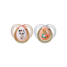 Пустышка-соска силиконовая Moda для девочек, 0-6 мес., 2 шт. Tommee Tippee