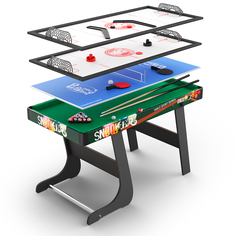 Игровой стол складной трансформер 4 в 1, (125х63 cм) Unix Line