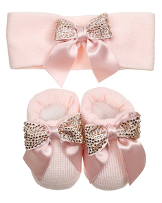 Подарочный набор: пинетки и повязка со стразами Story Loris