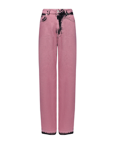 Джинсы прямого кроя, розовые Mo5ch1no Jeans