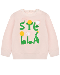 Свитшот с лого, розовый Stella McCartney