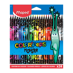 Цветные карандаши Color Peps Monster, 24 шт. Maped