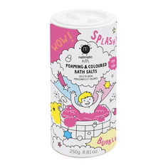 Соль-пена для ванны Foaming &amp; coloured salts (pink) Nailmatic