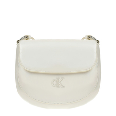 Сумка с логотипом в тон, белая Calvin Klein